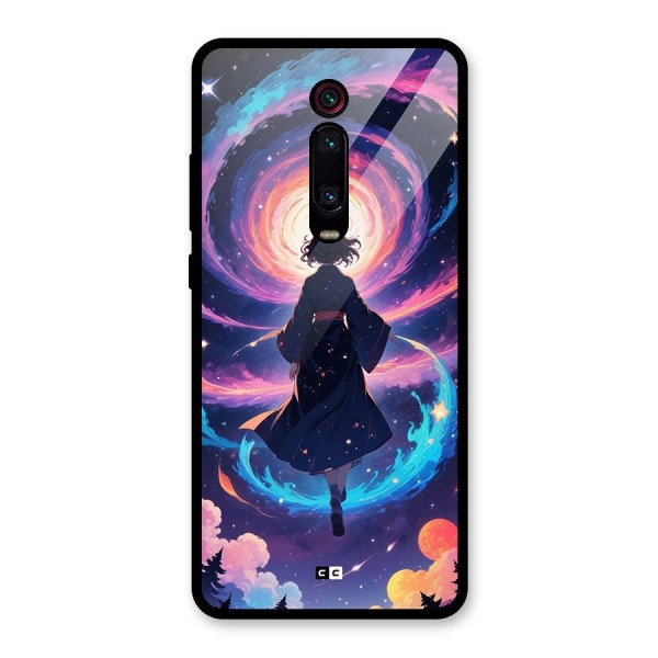 Anime Galaxy Girl Glass Back Case for Redmi K20