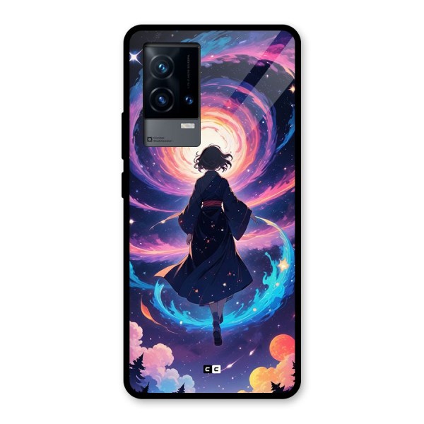 Anime Galaxy Girl Glass Back Case for iQOO 9 5G