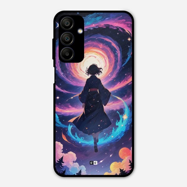 Anime Galaxy Girl Metal Back Case for Galaxy A15 5G