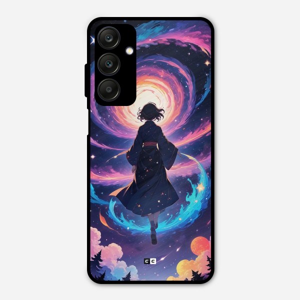 Anime Galaxy Girl Metal Back Case for Galaxy A25 5G