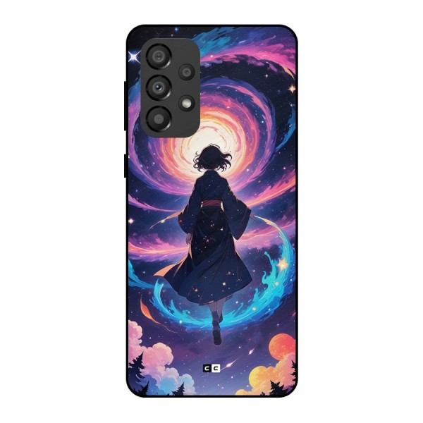 Anime Galaxy Girl Metal Back Case for Galaxy A33 5G