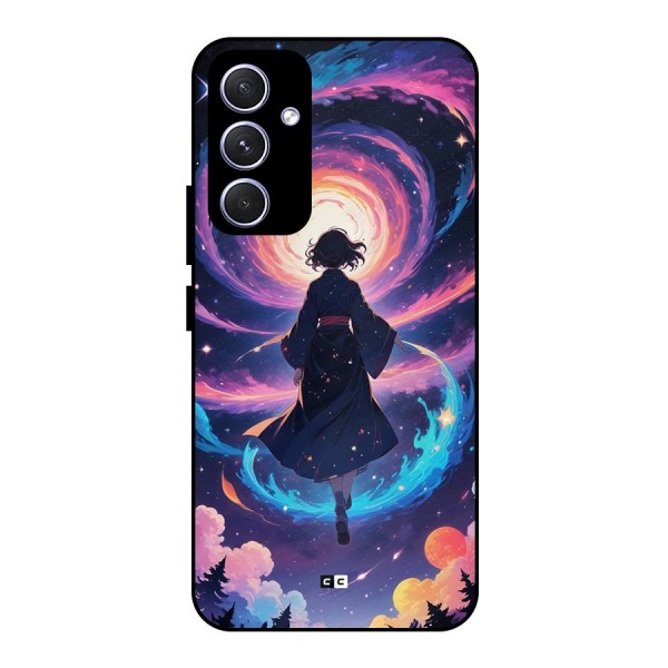 Anime Galaxy Girl Metal Back Case for Galaxy A54