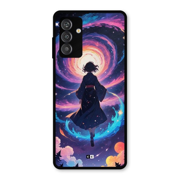 Anime Galaxy Girl Metal Back Case for Galaxy F13