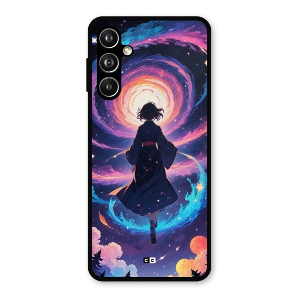 Anime Galaxy Girl Metal Back Case for Galaxy F54