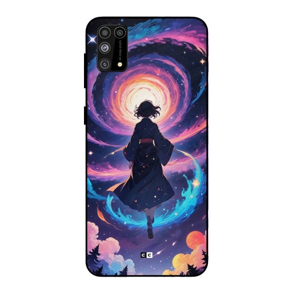 Anime Galaxy Girl Metal Back Case for Galaxy M31