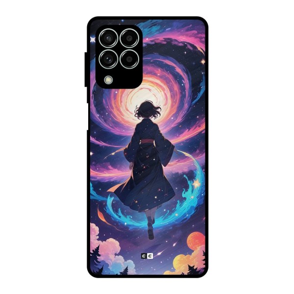 Anime Galaxy Girl Metal Back Case for Galaxy M33