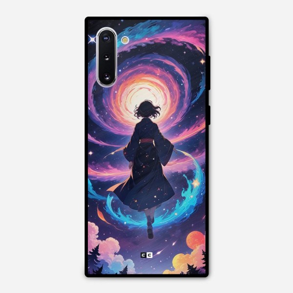 Anime Galaxy Girl Metal Back Case for Galaxy Note 10