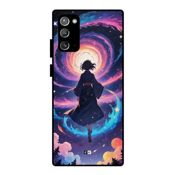 Anime Galaxy Girl Metal Back Case for Galaxy Note 20