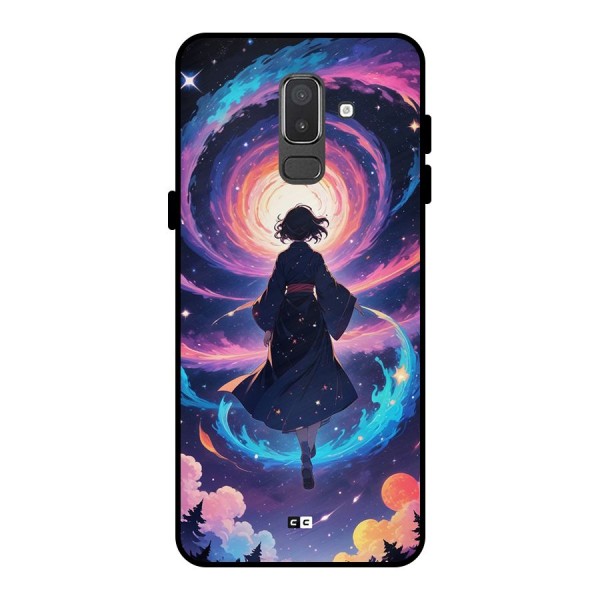 Anime Galaxy Girl Metal Back Case for Galaxy On8 (2018)