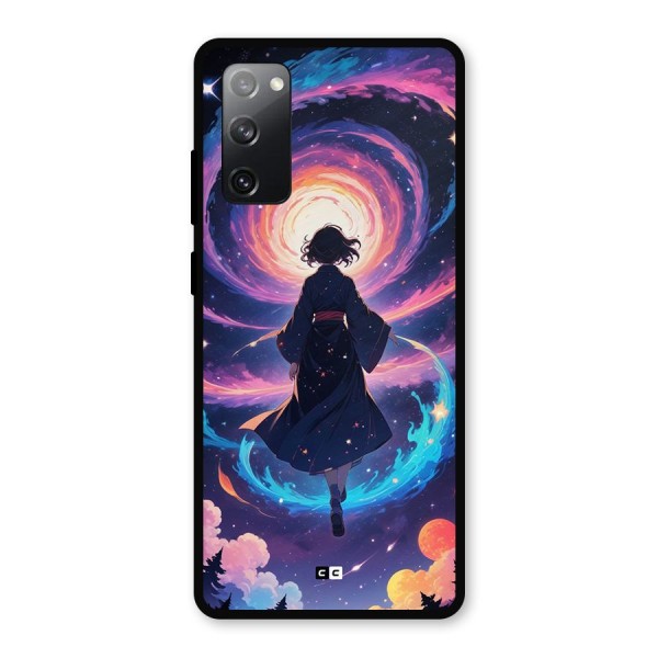 Anime Galaxy Girl Metal Back Case for Galaxy S20 FE