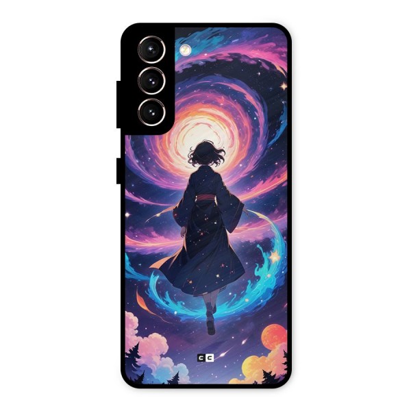 Anime Galaxy Girl Metal Back Case for Galaxy S21 5G