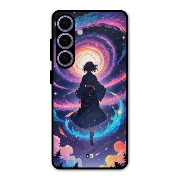 Anime Galaxy Girl Metal Back Case for Galaxy S24