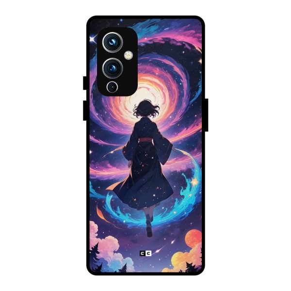 Anime Galaxy Girl Metal Back Case for OnePlus 9