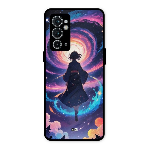 Anime Galaxy Girl Metal Back Case for OnePlus 9RT 5G