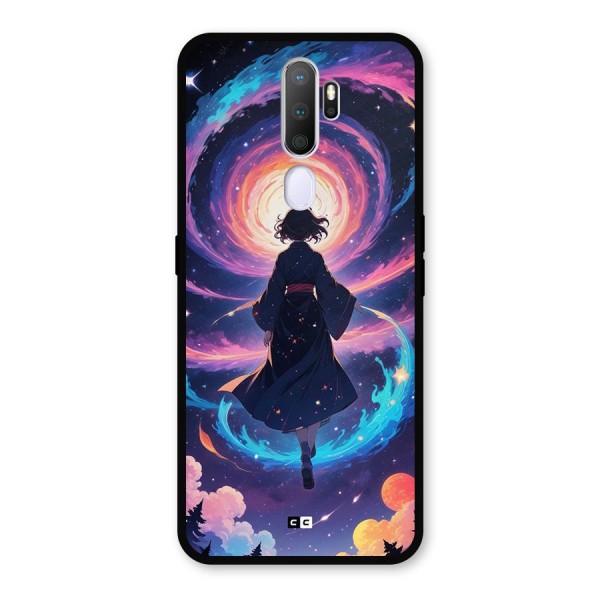 Anime Galaxy Girl Metal Back Case for Oppo A9 (2020)