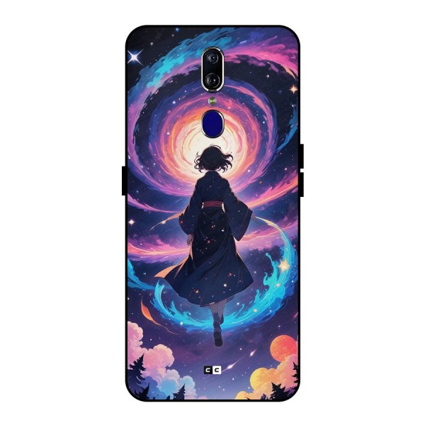 Anime Galaxy Girl Metal Back Case for Oppo F11