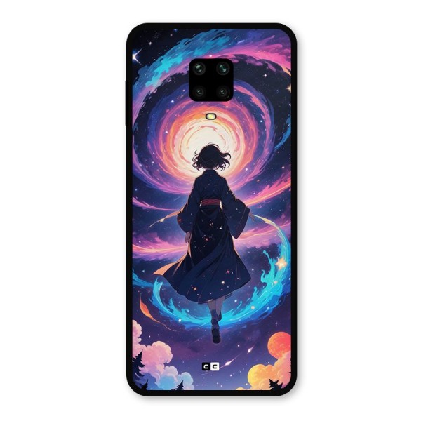 Anime Galaxy Girl Metal Back Case for Poco M2