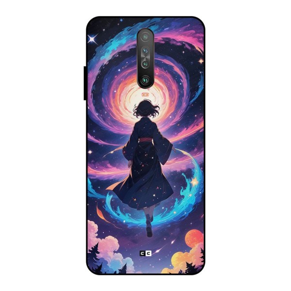 Anime Galaxy Girl Metal Back Case for Poco X2