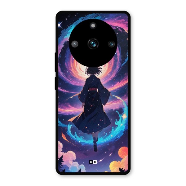 Anime Galaxy Girl Metal Back Case for Realme 11 Pro