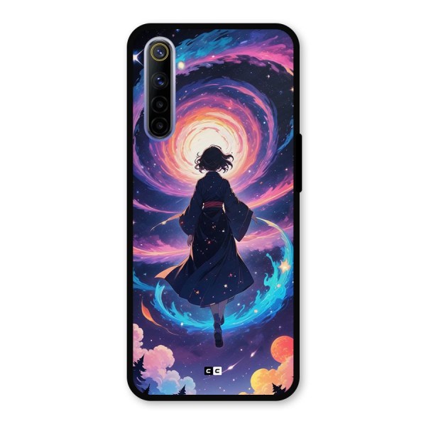 Anime Galaxy Girl Metal Back Case for Realme 6