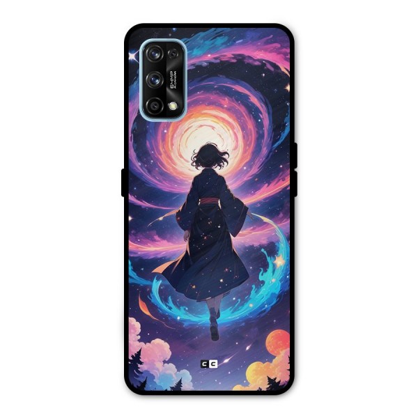 Anime Galaxy Girl Metal Back Case for Realme 7 Pro