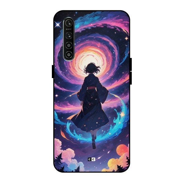 Anime Galaxy Girl Metal Back Case for Realme XT