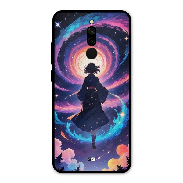 Anime Galaxy Girl Metal Back Case for Redmi 8