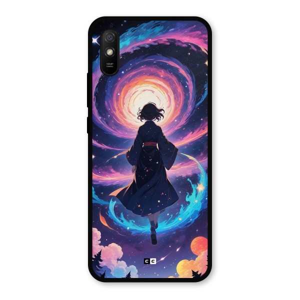 Anime Galaxy Girl Metal Back Case for Redmi 9i