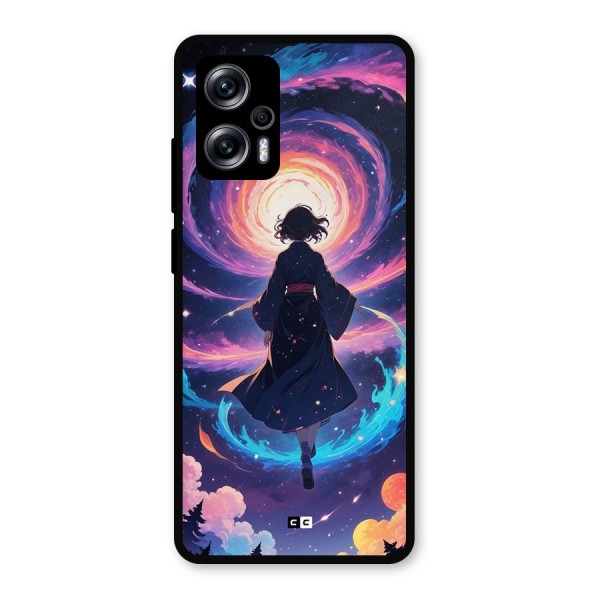 Anime Galaxy Girl Metal Back Case for Redmi K50i