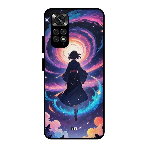 Anime Galaxy Girl Metal Back Case for Redmi Note 11 Pro