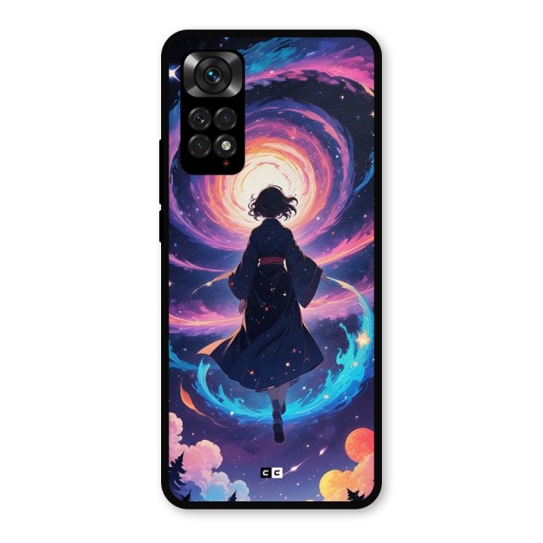 Anime Galaxy Girl Metal Back Case for Redmi Note 11s