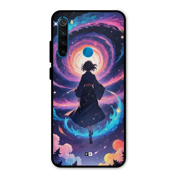 Anime Galaxy Girl Metal Back Case for Redmi Note 8