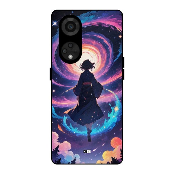 Anime Galaxy Girl Metal Back Case for Reno8 T 5G