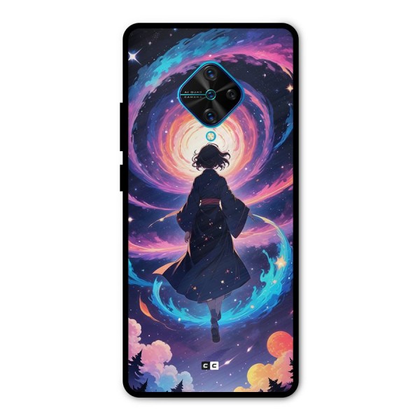 Anime Galaxy Girl Metal Back Case for Vivo S1 Pro