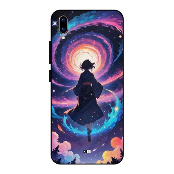 Anime Galaxy Girl Metal Back Case for Vivo V11 Pro