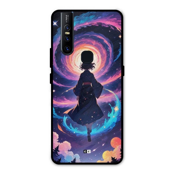 Anime Galaxy Girl Metal Back Case for Vivo V15