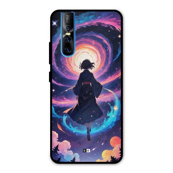 Anime Galaxy Girl Metal Back Case for Vivo V15 Pro