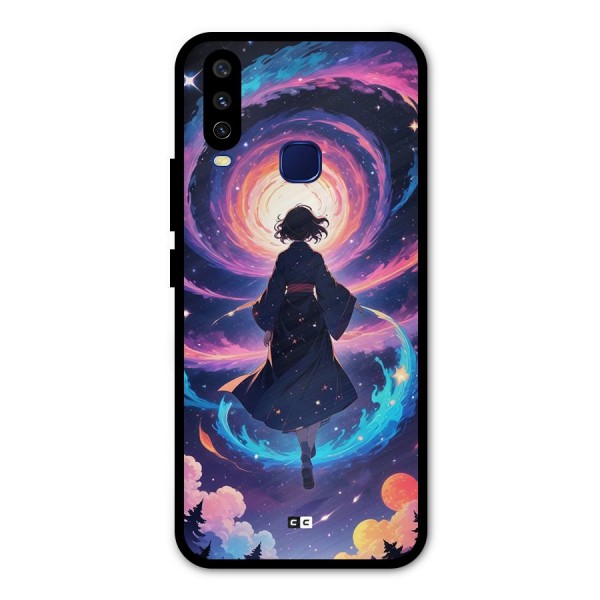 Anime Galaxy Girl Metal Back Case for Vivo V17