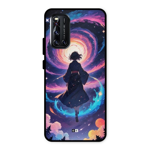 Anime Galaxy Girl Metal Back Case for Vivo V19