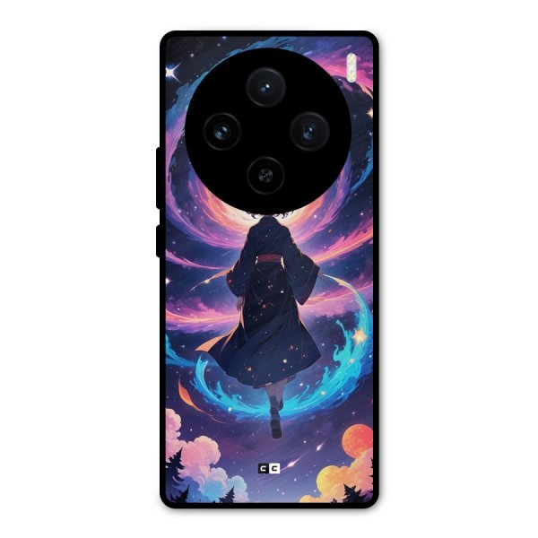 Anime Galaxy Girl Metal Back Case for Vivo X100