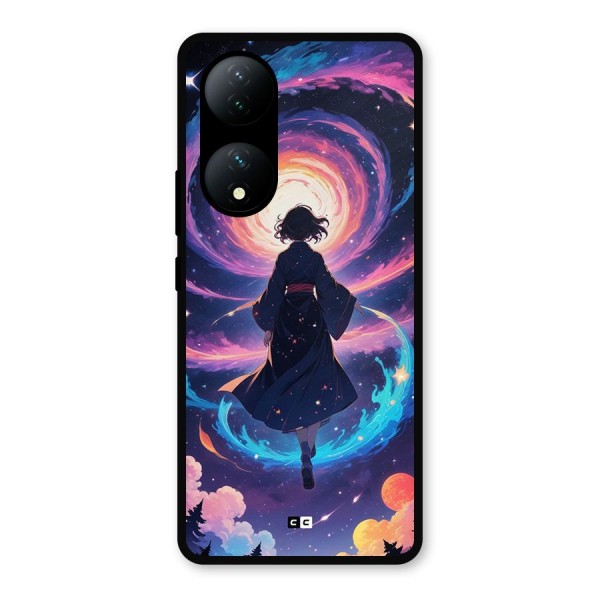 Anime Galaxy Girl Metal Back Case for Vivo Y100