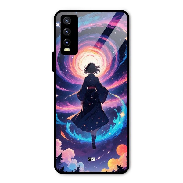 Anime Galaxy Girl Metal Back Case for Vivo Y20 2021