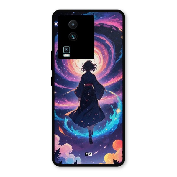 Anime Galaxy Girl Metal Back Case for iQOO Neo 7