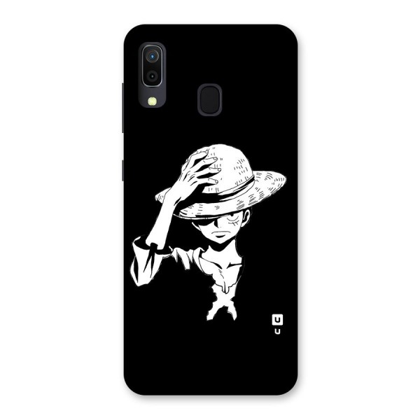 Anime One Piece Luffy Silhouette Back Case for Galaxy A30