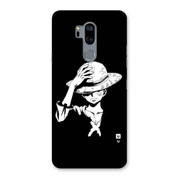 Anime One Piece Luffy Silhouette Back Case for LG G7