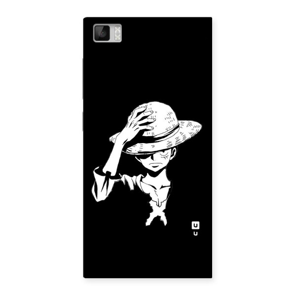 Anime One Piece Luffy Silhouette Back Case for Mi3