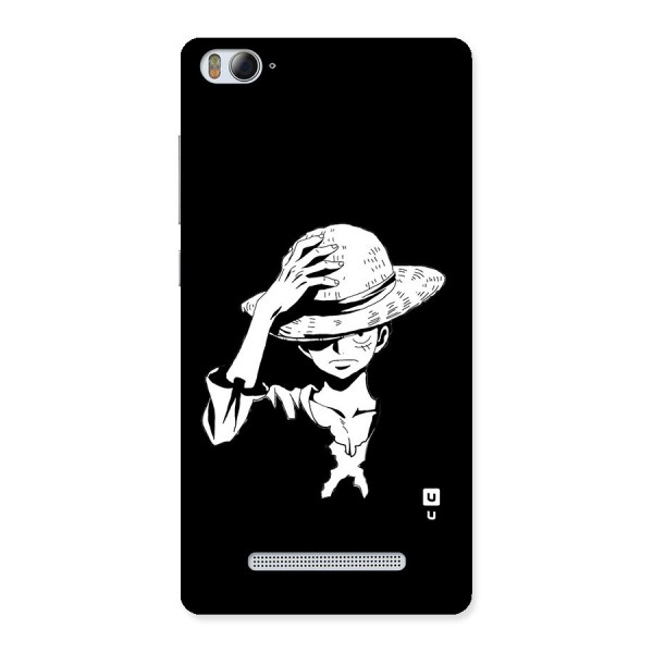 Anime One Piece Luffy Silhouette Back Case for Mi4i