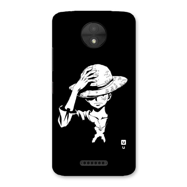 Anime One Piece Luffy Silhouette Back Case for Moto C