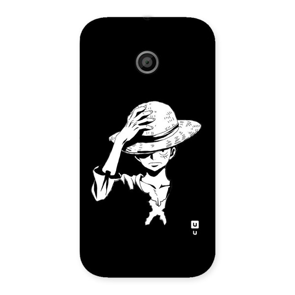 Anime One Piece Luffy Silhouette Back Case for Moto E