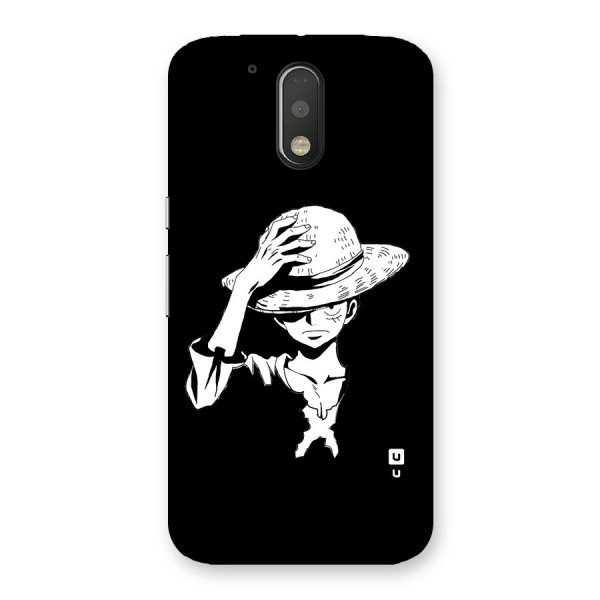 Anime One Piece Luffy Silhouette Back Case for Moto G4